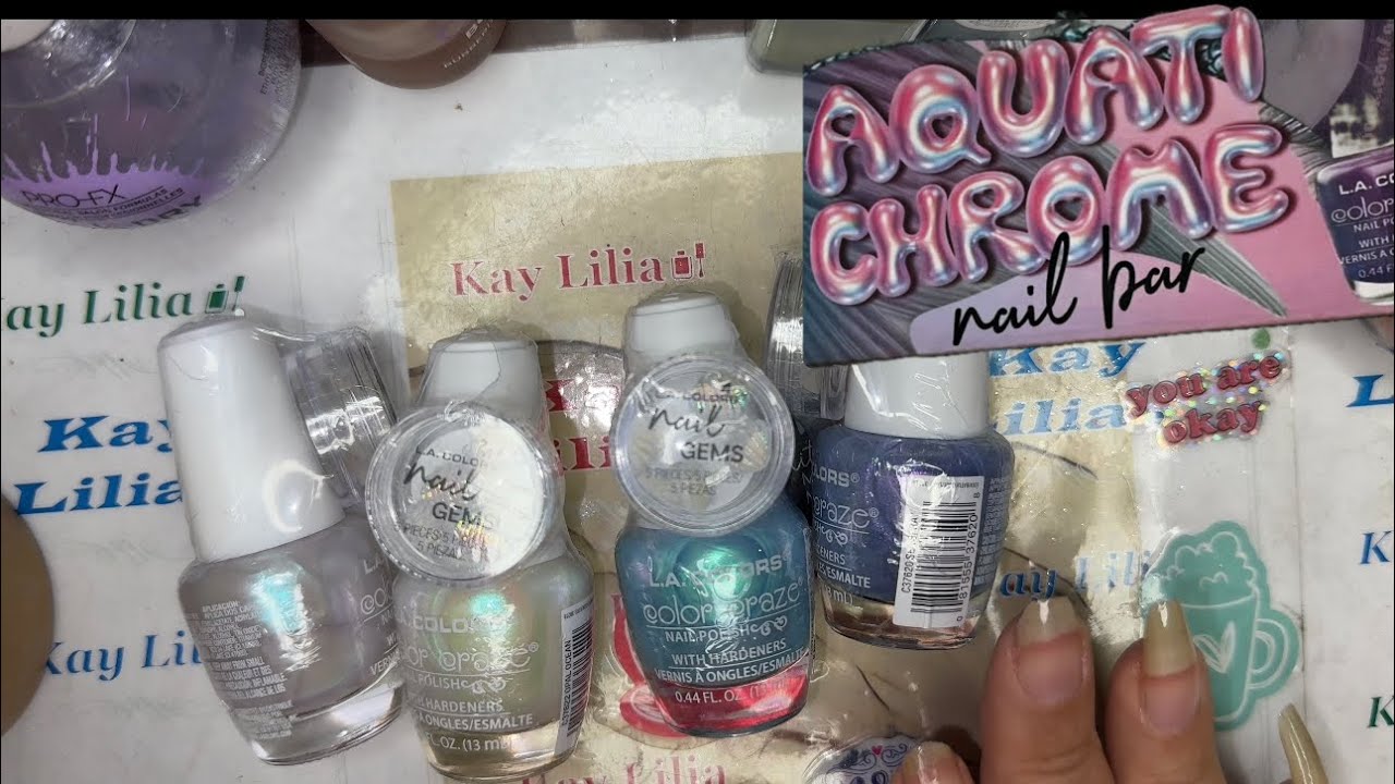 L.A. COLORS / DOLLAR TREE AQUATI #nails @lacolorsusa 