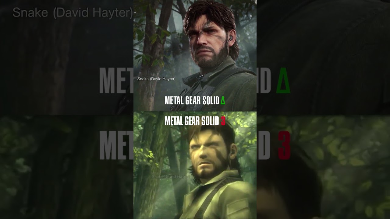 Snake Intro Original vs Remake Comparison - Metal Gear Solid Delta vs Metal Gear Solid 3