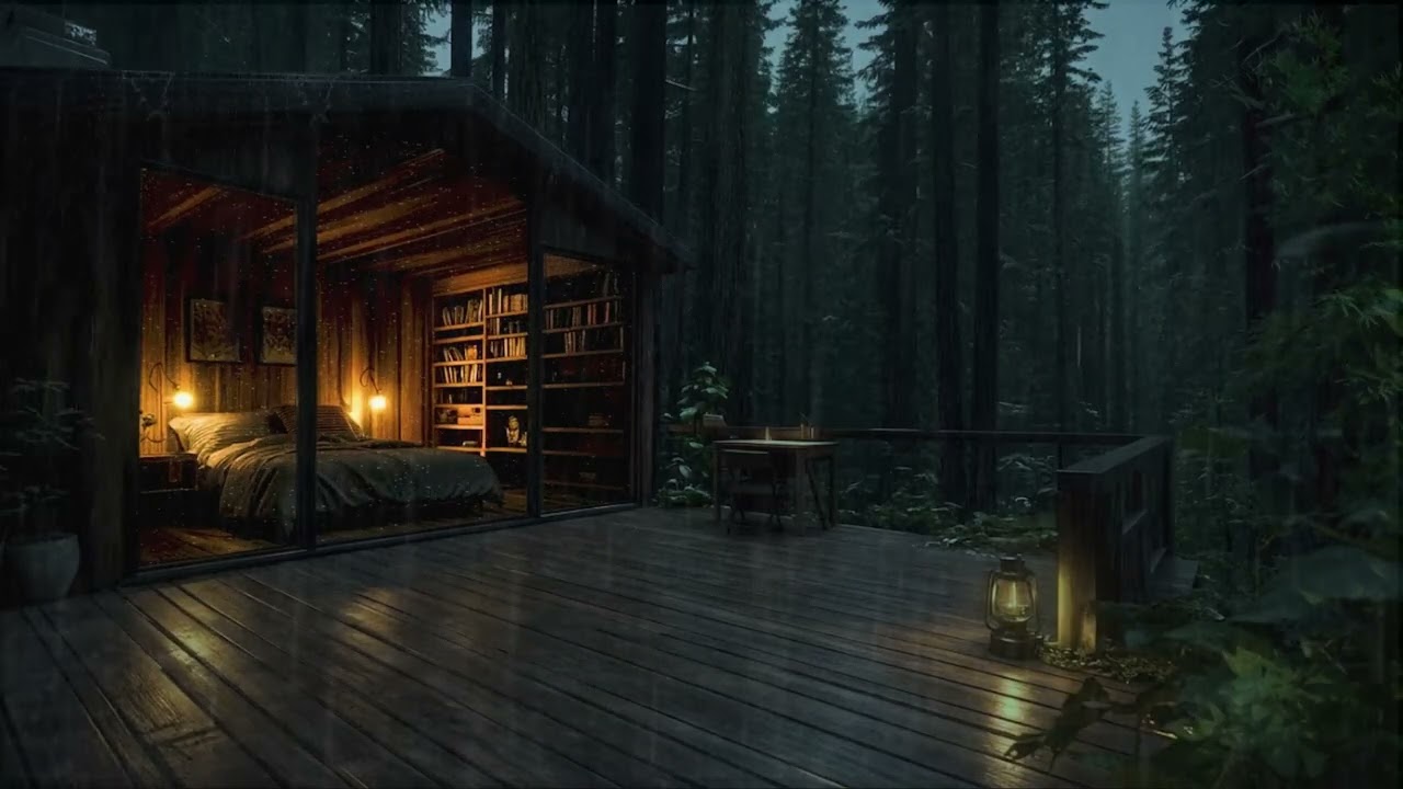 Forest Rain Night Ambience 🌙 Soothing Nature Sounds for Deep Sleep and Total Relaxation