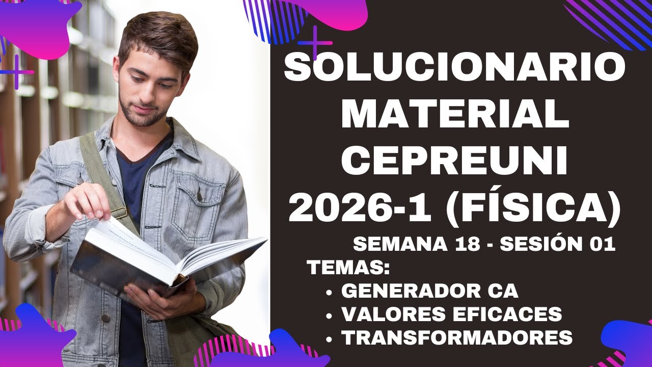Material de estudio CEPREUNI 2026-1 (S18S01) - Generador CA