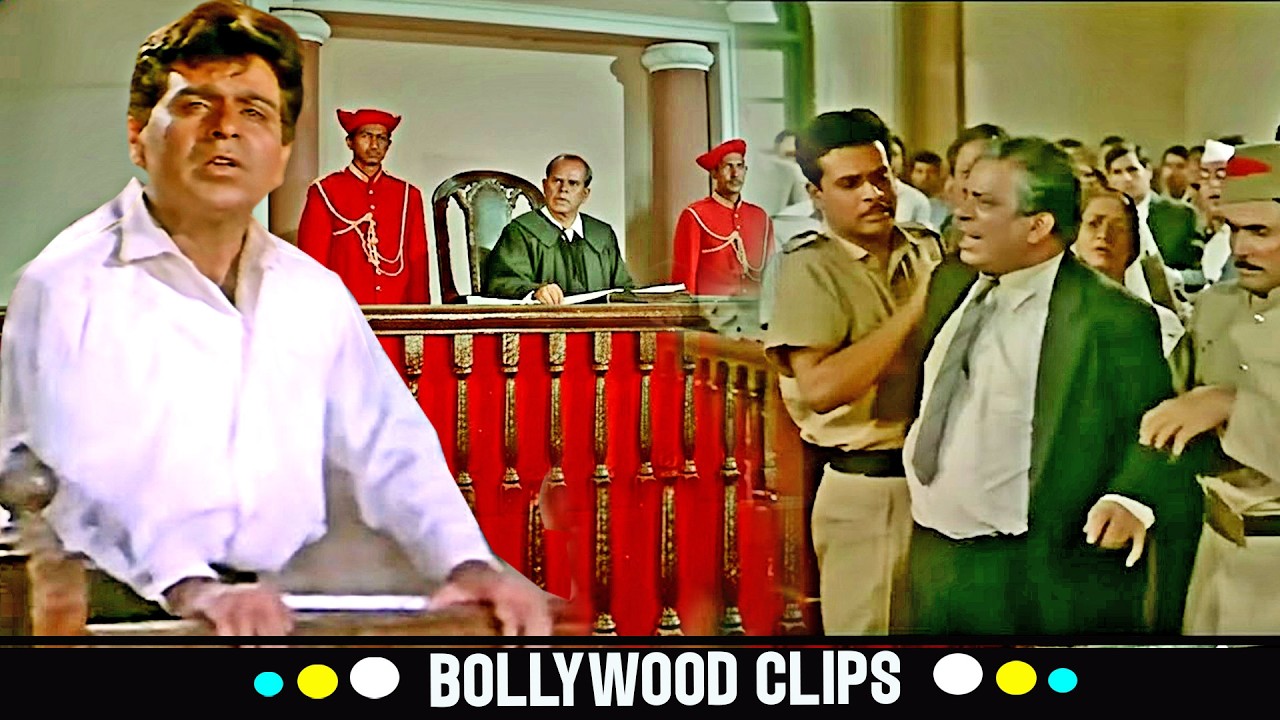 जज साहब,एक बेगुनाह की जान लेने का आपको कोई हक नहीं😥:Dilip Kumar की दर्दनाक कोर्ट सीन | Leader Climax