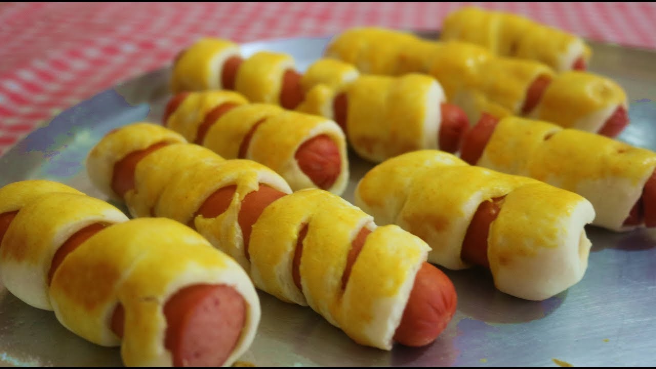 FAÇA UM ENROLADINHO DE SALSICHA EM 10 MINUTOS DELICIOSO