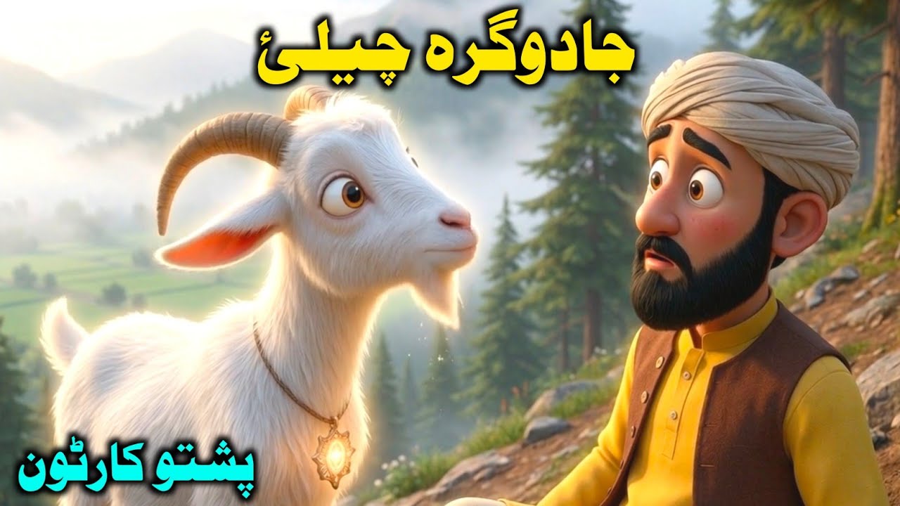 The Poor Man and the Magical White Goat | یو غریب سڑے اور جادوگرہ چیلئ | Pashto moral Story