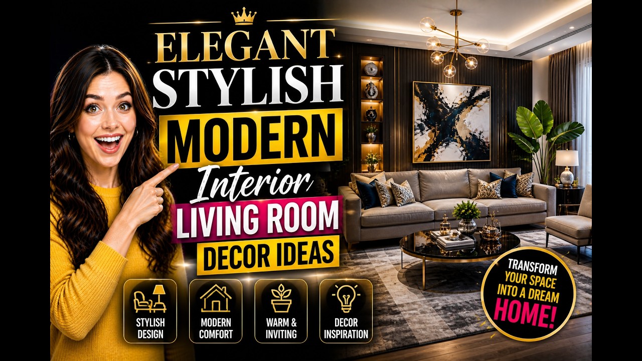 elegant stylish modern interior living room decor ideas