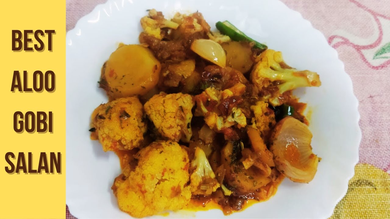 Aloo Gobi Salan | Best Pakistani Curry Recipe with Potatoes & Cauliflower