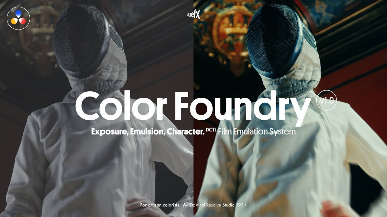 Color Foundry© v1.0 Exposure, Emulsion, Character | for DaVinci Resolve Studio