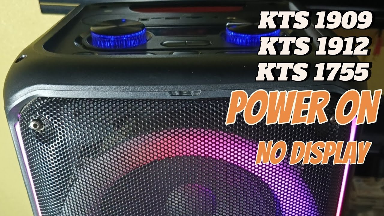 HOW TO REPAIR KTS 1909/1912/1755 BLUETOOTH SPEAKER POWER ON BUT no DISPLAY,Solution For You!