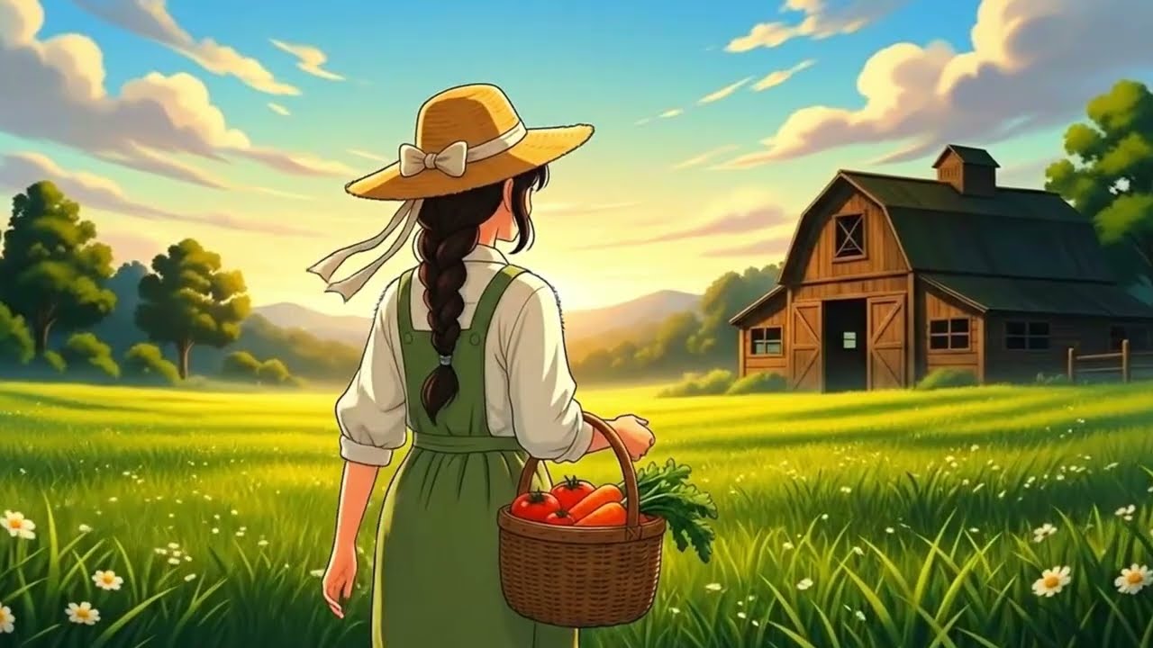 A Peaceful Morning on the Farm | Ghibli-Style Cozy Animation
