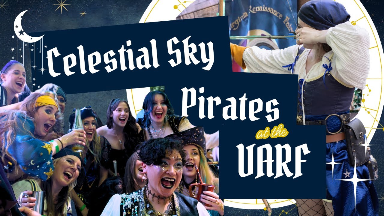 VARF | Celestial Sky Pirates at the VA Renaissance Faire - Sewing up a Sky Pirate Ren Faire Outfit