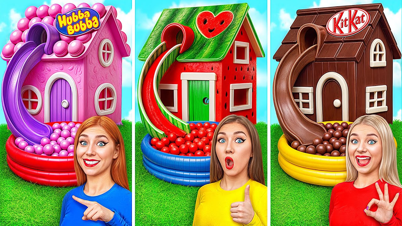 Домики Одного Цвета Челлендж | Смешные Cитуации от Super Hyper DO