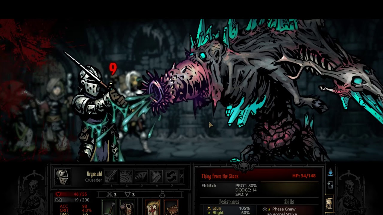 NEW DARKEST DUNGEON BOSS THE THING FROM THE STARS