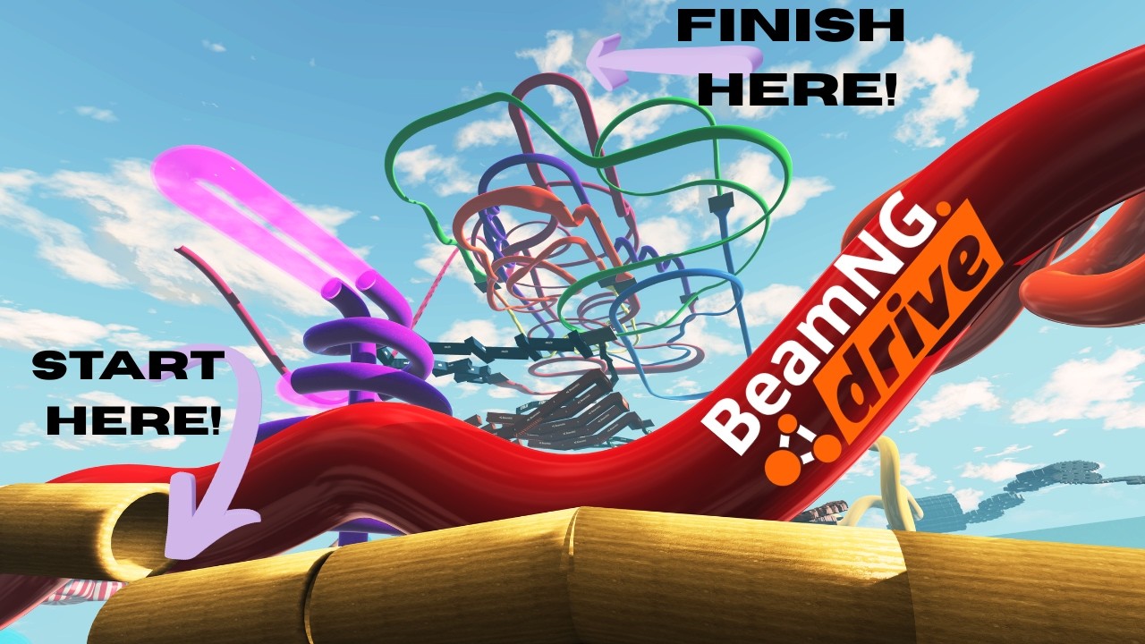 Car obstacle course...  its easy right!?| Beam NG