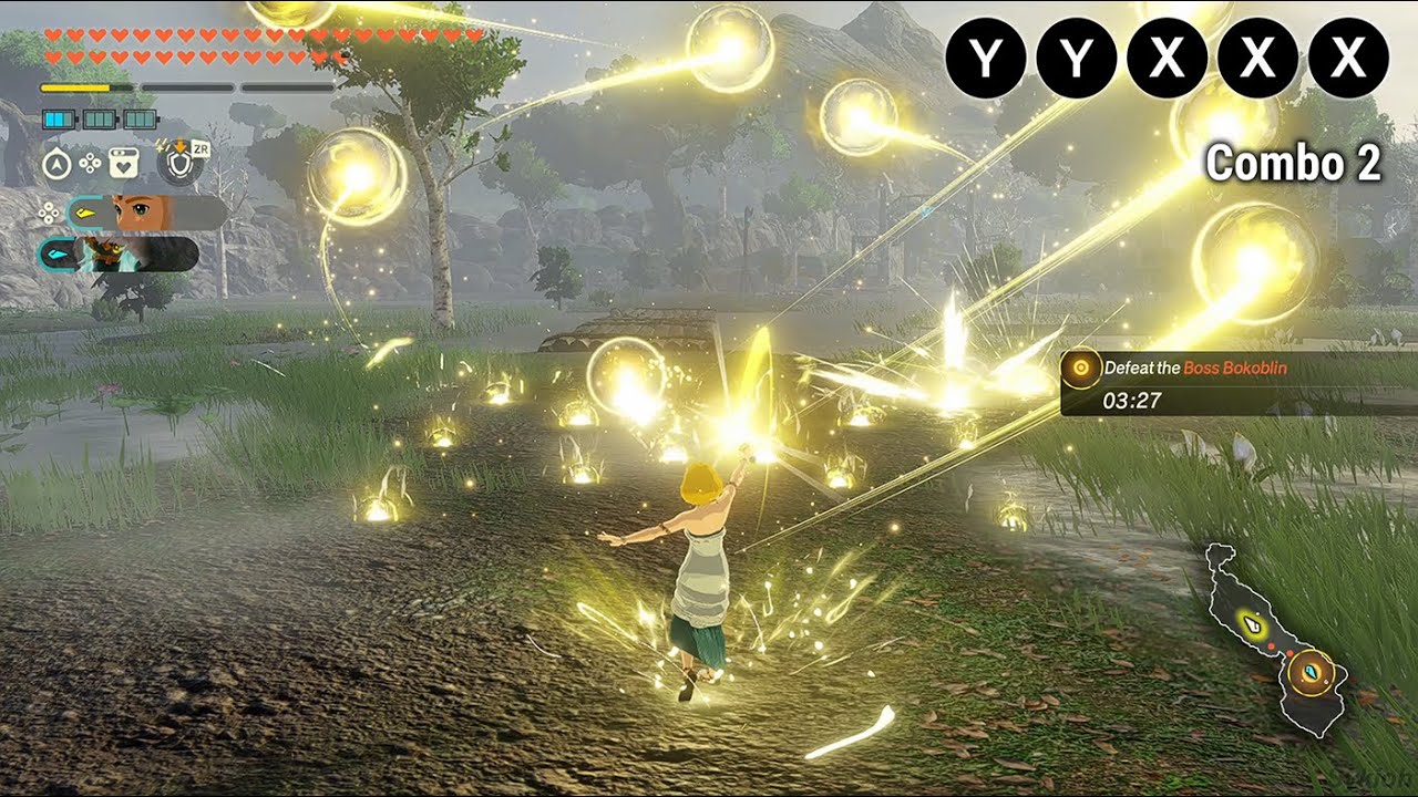 【Hyrule Warriors: Age of Imprisonment】Витрина наборов движений Zelda