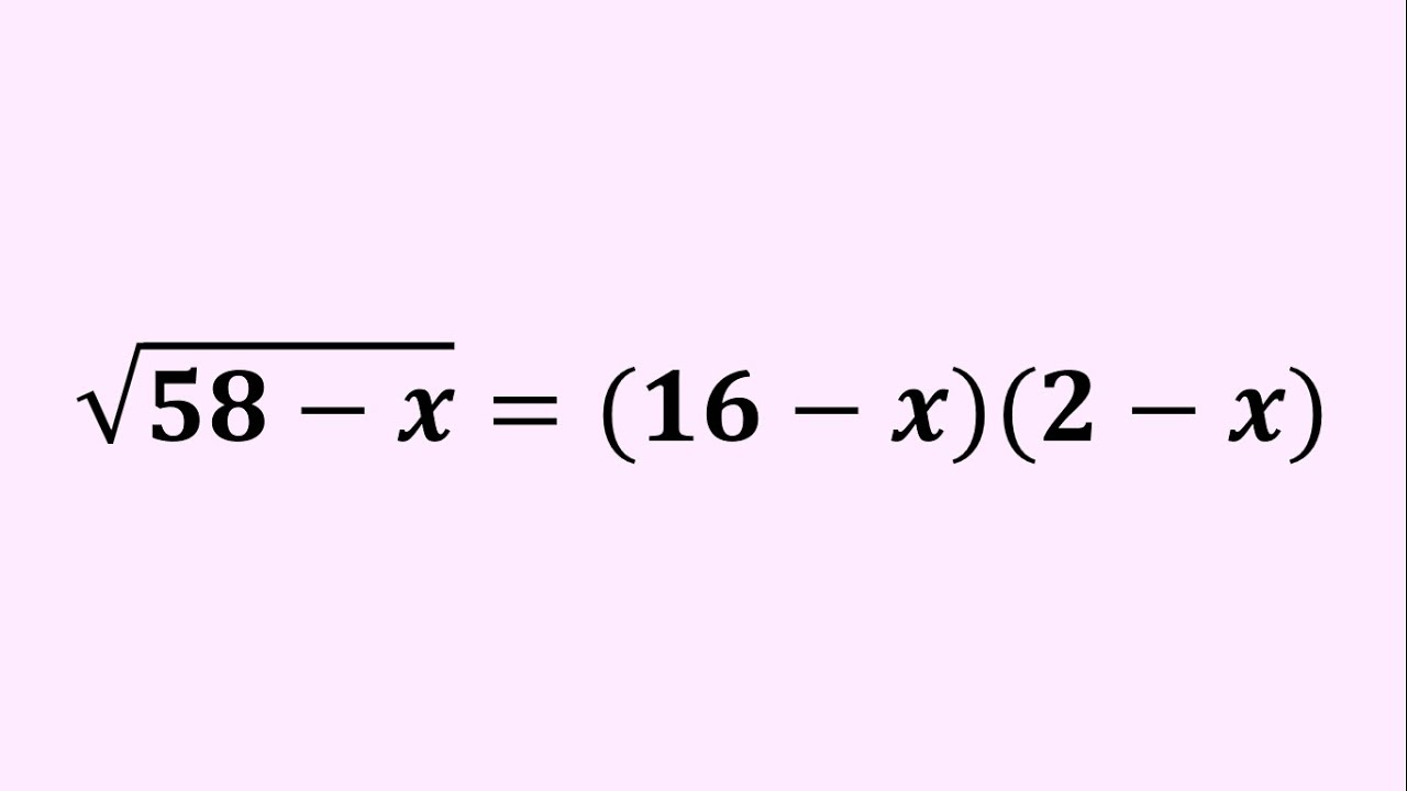 An Amazing Radical Equation | Algebra | Can You Solve?