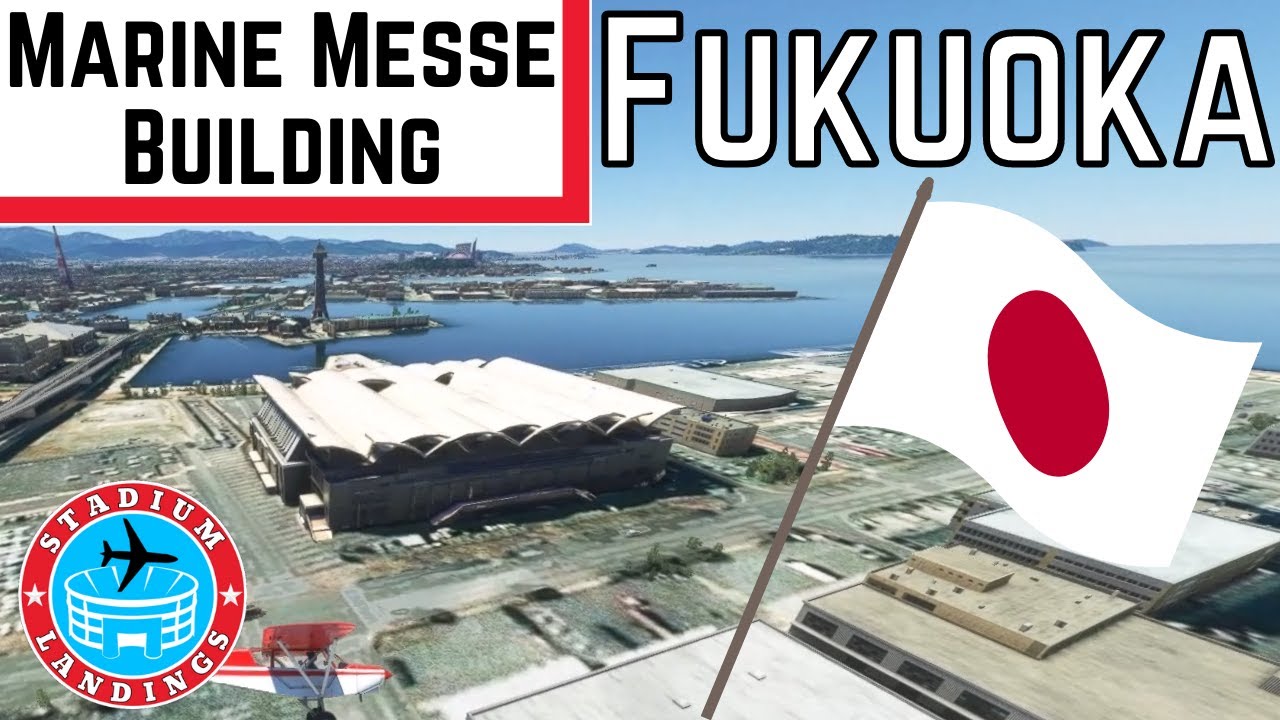 Marine Messe Building - Microsoft Flight Simulator STADIUM LANDING!