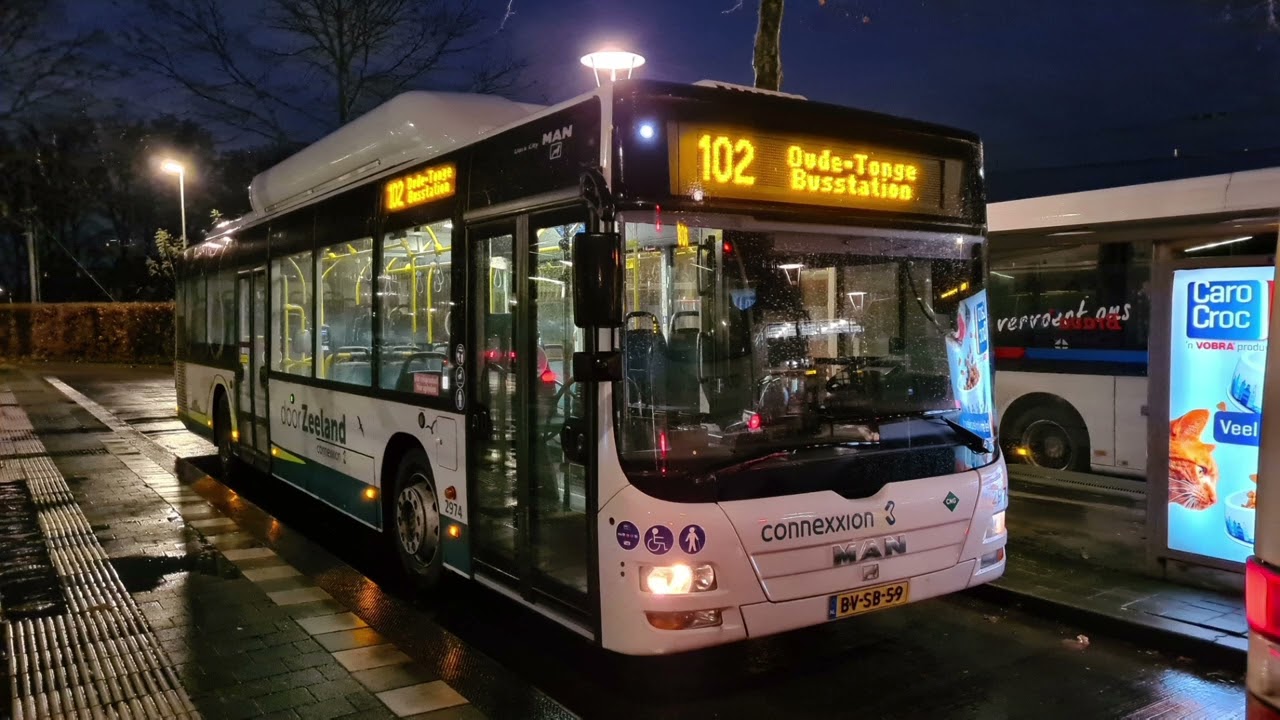 (Sound) MAN Lion's City A21 NL243 CNG - Nice ZF Ecomat - Connexxion 2974