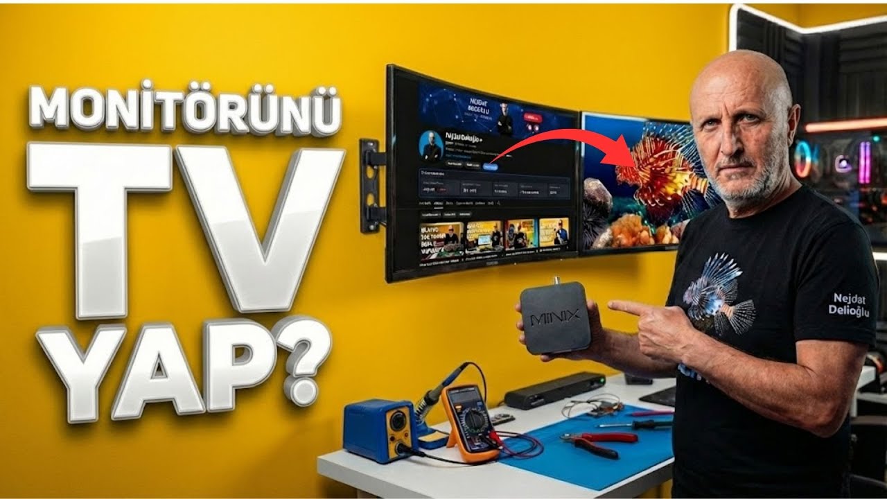Eski Monit&ouml;r&uuml;n&uuml; Ful HD TV Ye D&ouml;n&uuml;şt&uuml;r | Kendi Televizyonunu Kendin Yap