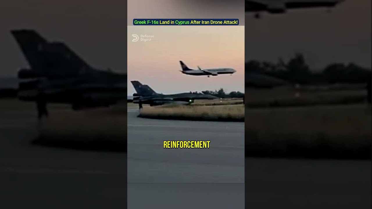 Greek F-16s Land in Cyprus After Iran Drone Attack!