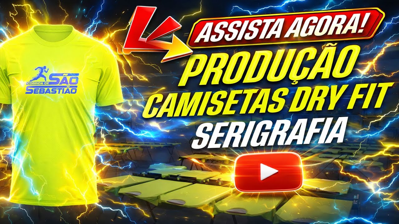 Produção de camisetas em dry fit
