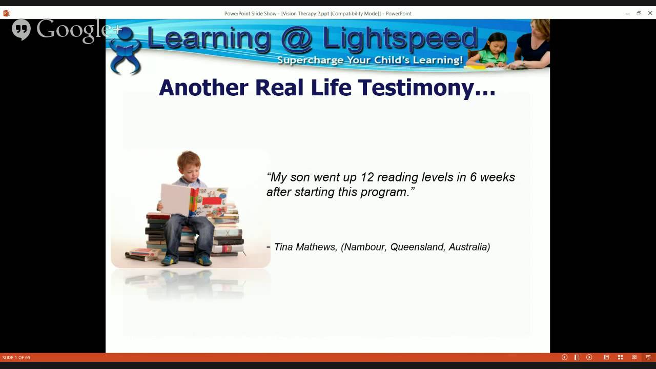 Dyslexia and Learning Problems Helped by Vision Therapy