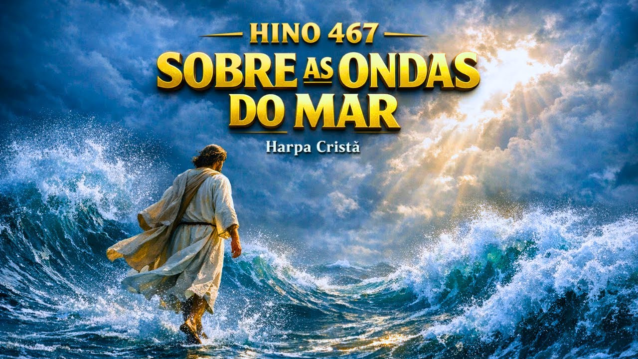 Hino 467 - Sobre as Ondas do Mar - Harpa Cristã - Louvor Tradicional - Hino Antigo da Harpa Cristã