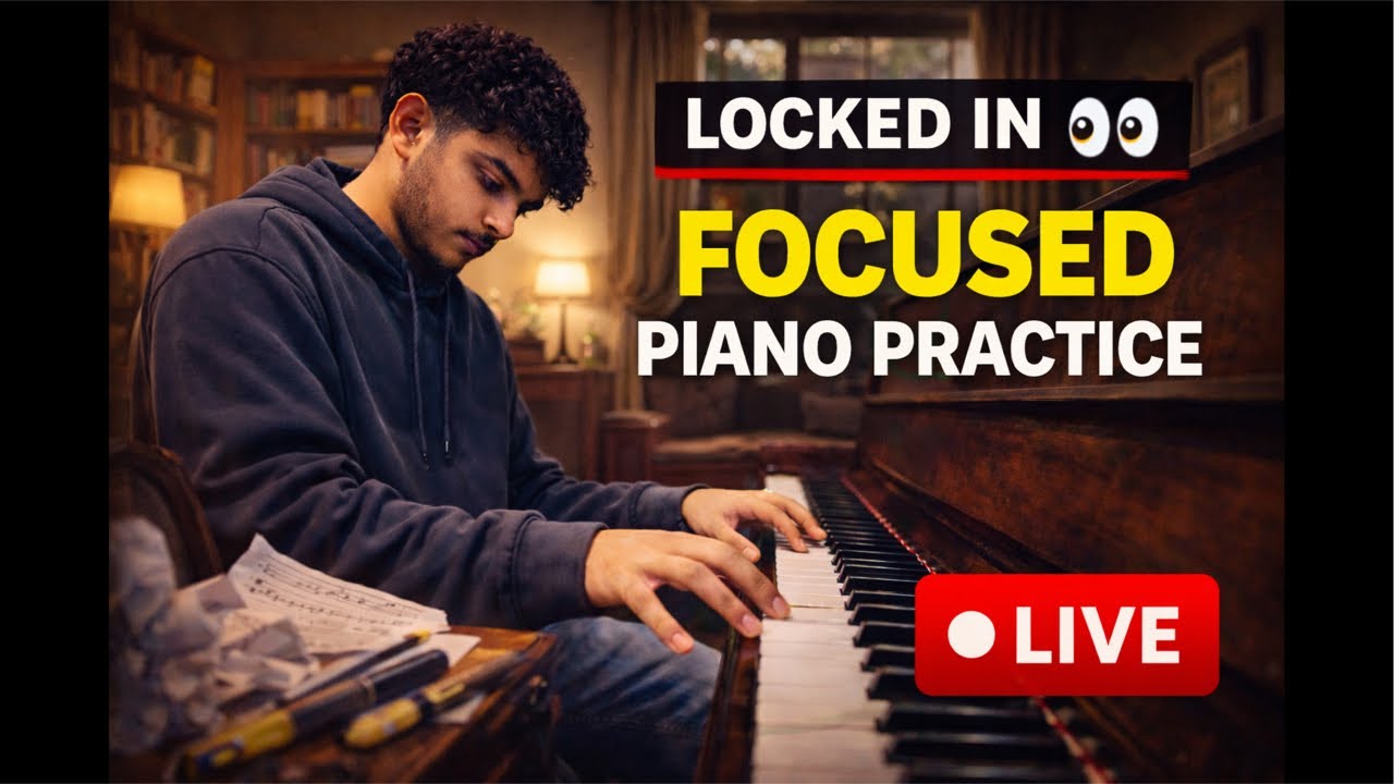 100% Focused Piano Practice 🎹 | Calm, Live Session