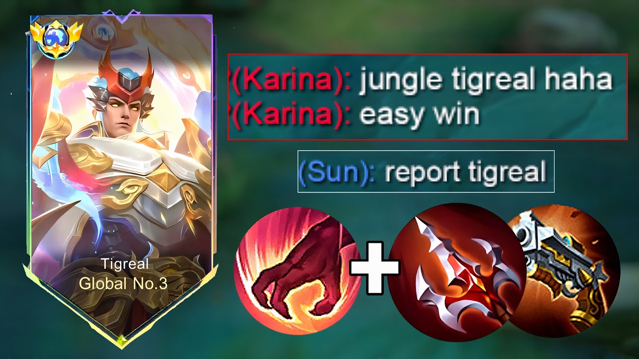 DAMAGE TIGREAL JUNGLE IN SOLO RANKED GAME😱!? TOTALLY INSANE💀!!