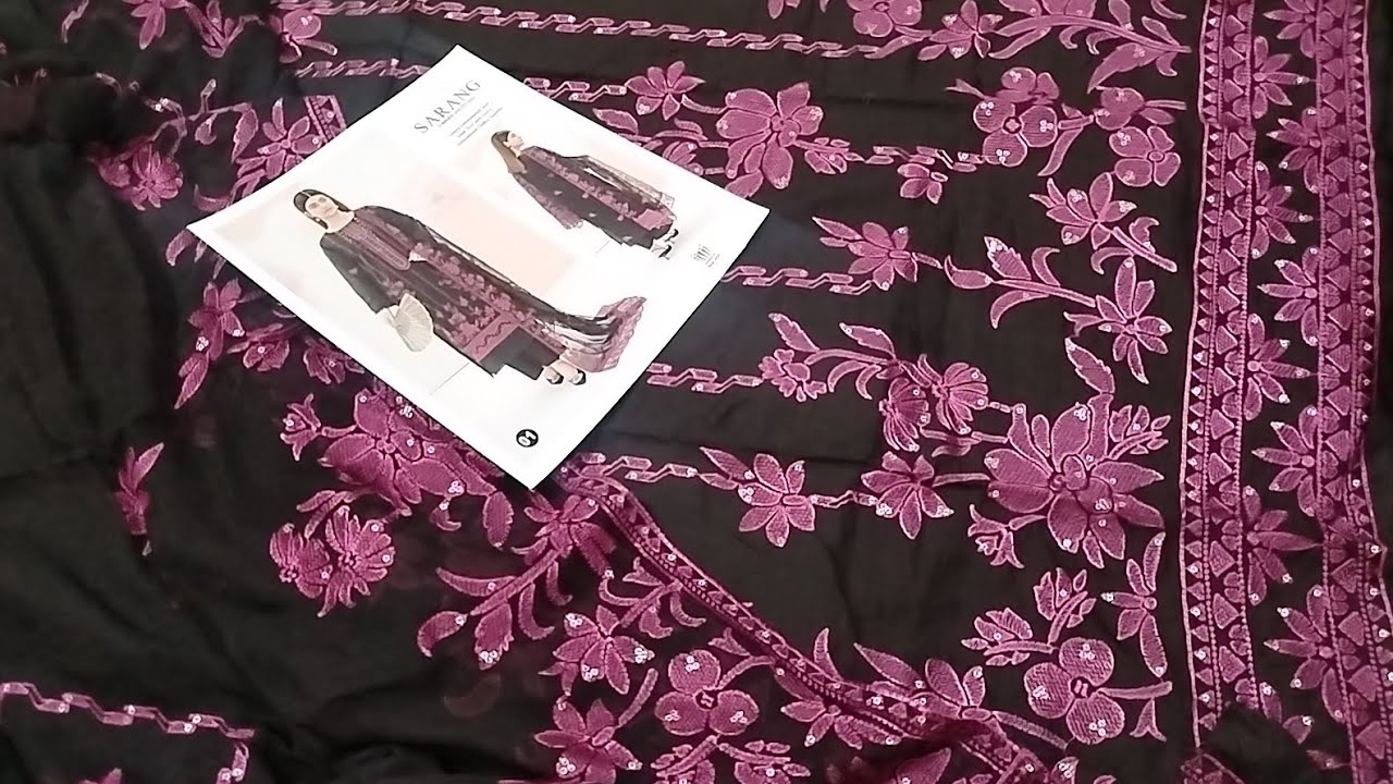 EIS COLLECTION 💞 LUXURY EMBROIDERED SLUB LAWN SHIRT WD EMB READY TO WEAR CHIFON DUPATA😍BY MAHAY🛍️🛍️🔥
