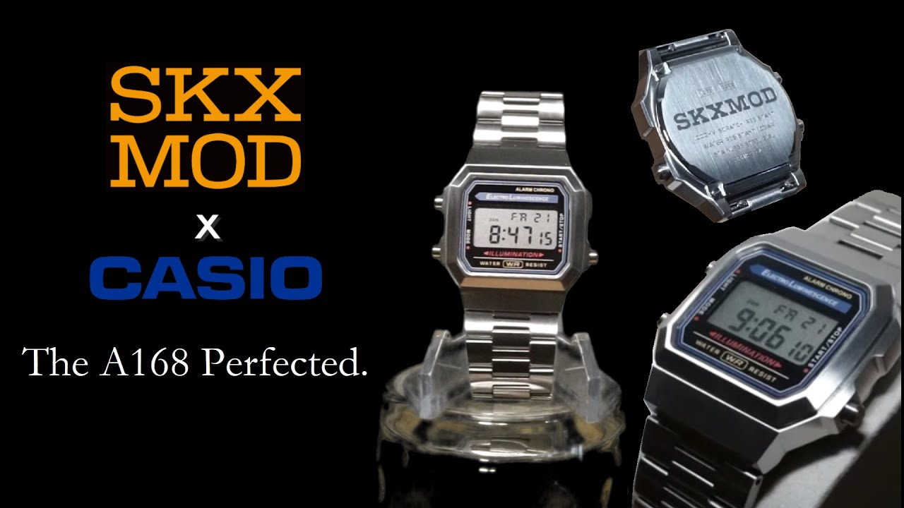 SKXMOD x Casio A168 | Sapphire, Metal, Perfect.