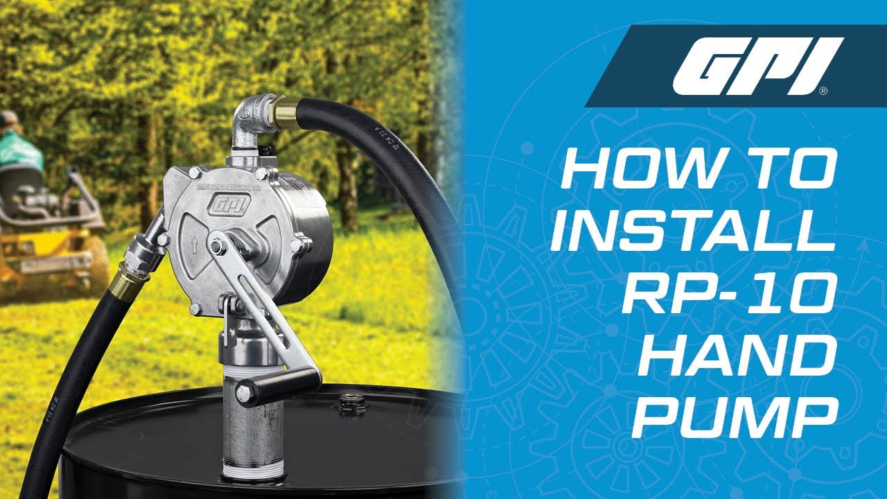 GPI RP-10 Series Hand Pump Installation