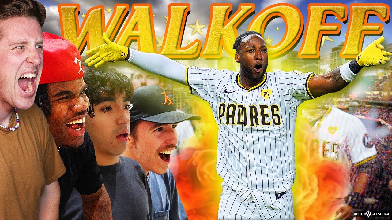 HE SAW THE PADRES EPIC WALKOFF FOR HIS FIRST GAME EVER! | Kleschka Vlogs