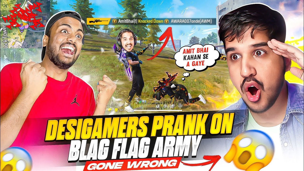 Fake Amit bhai Prank On Awara Bhai Gone Wrong  🤣 - Garena Free Fire Max