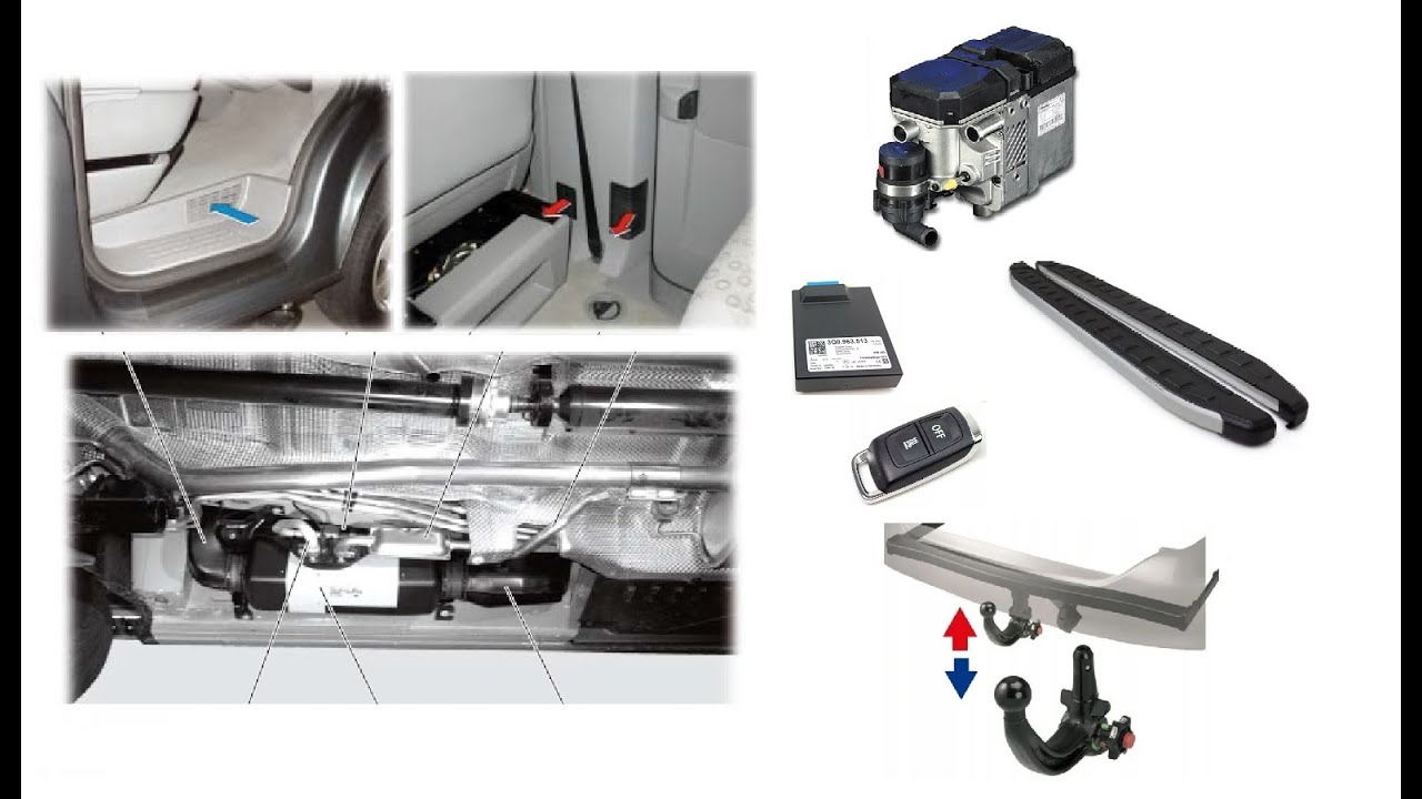(PART 1) VW T5 -T6 WEBASTO  KUMANDA - ORJİNAL KURU TİP WEBASTO - ÇEKİ DEMİRİ VE YAN BASAMAK MONTAJI.