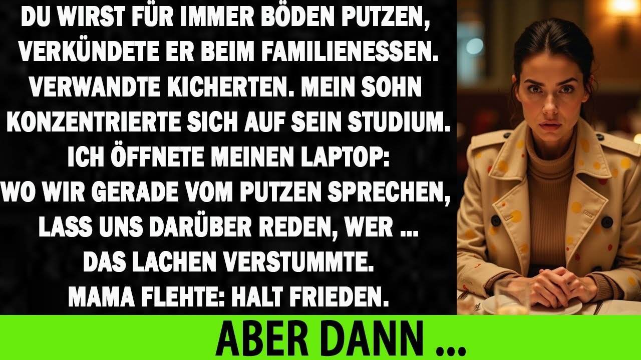 MEIN SCHWAGER GAB MEINEM SOHN EINEN MOPP: ÜB FÜR DEINE ZUKUNFT. DER TISCH TOBTE…