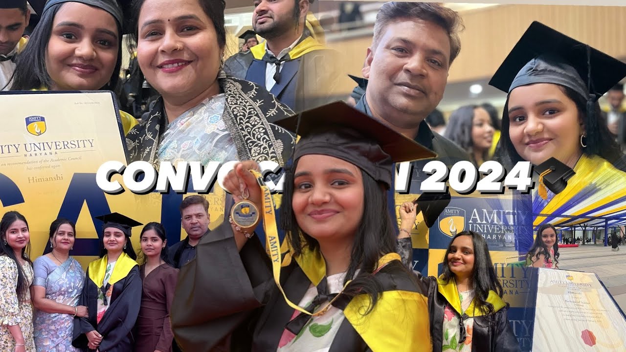 CONVOCATION 2024 🎓 | Amity University Gurgaon | Graduation Day Vlog