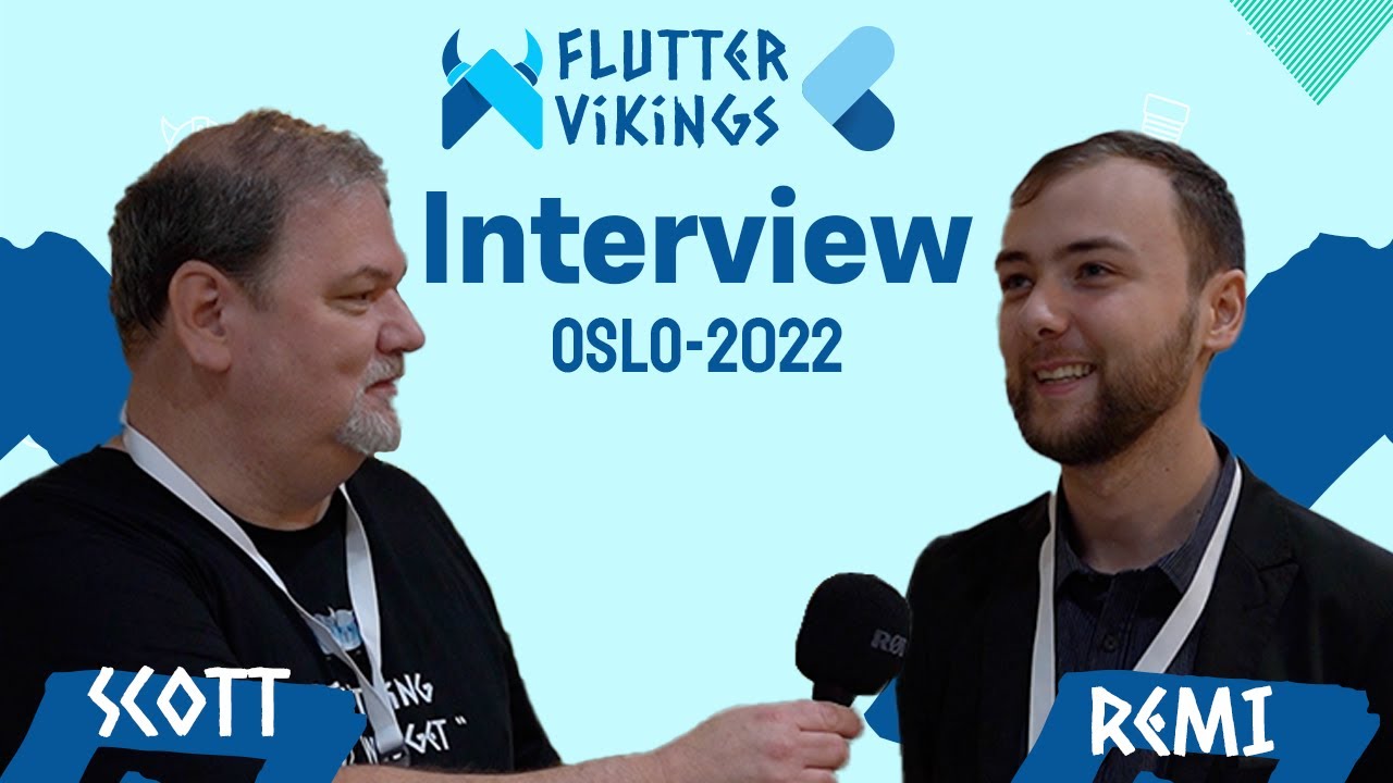 Interview with Remi Rousselet at FlutterVikings Oslo 2022