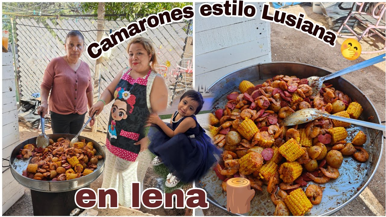 Camarones 🍤 estilo Lusiana en compañía de mi tía Rosa
