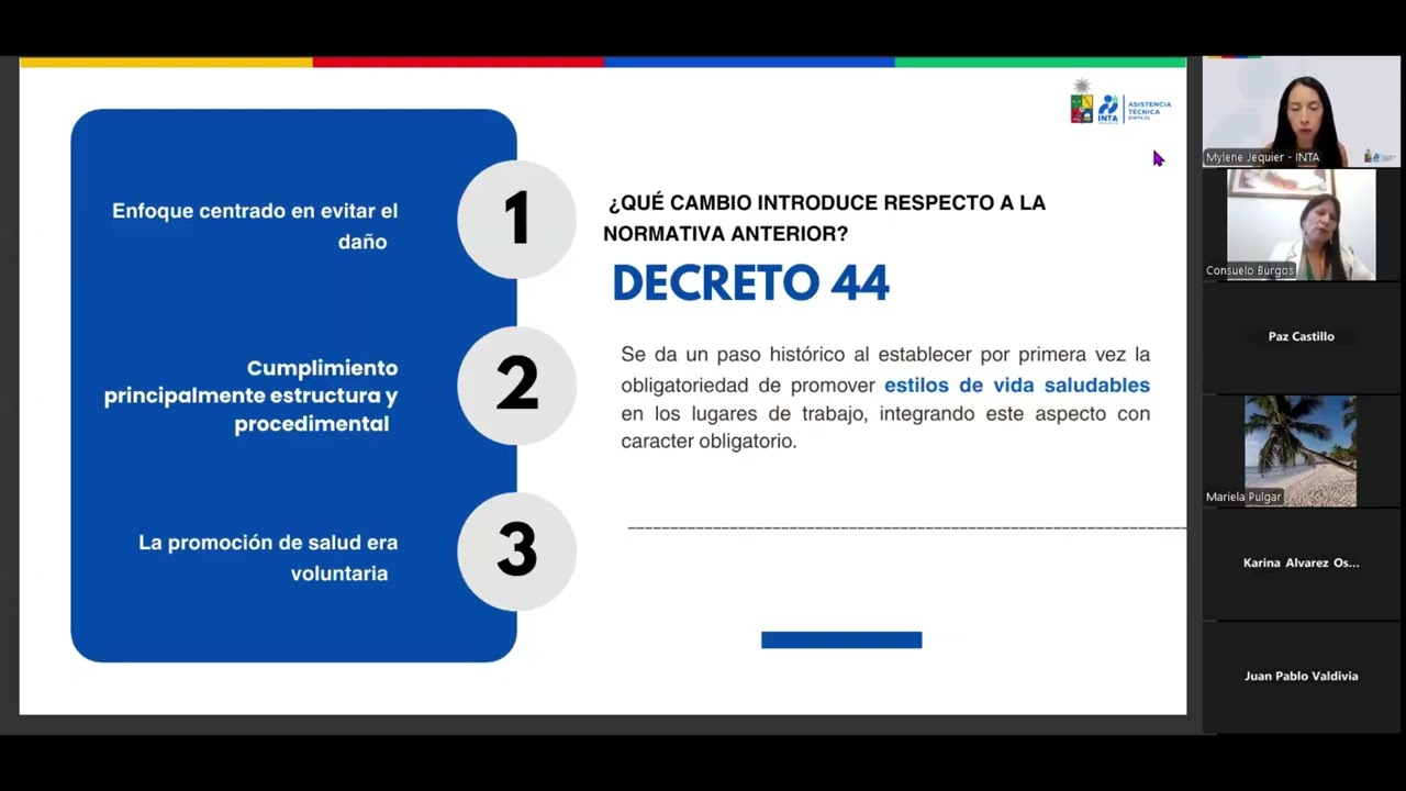Webinar: Decreto Supremo N°44 y promoción de la salud