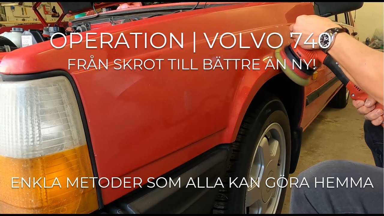 Polerar upp en Volvo 740 till bättre än nyskick!
