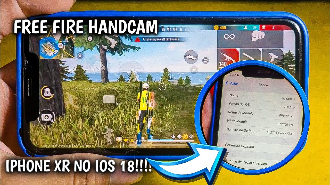 TESTANDO O IPHONE XR NO IOS 18!!!! FICOU RUIM??? HANCAM GAMEPLAY