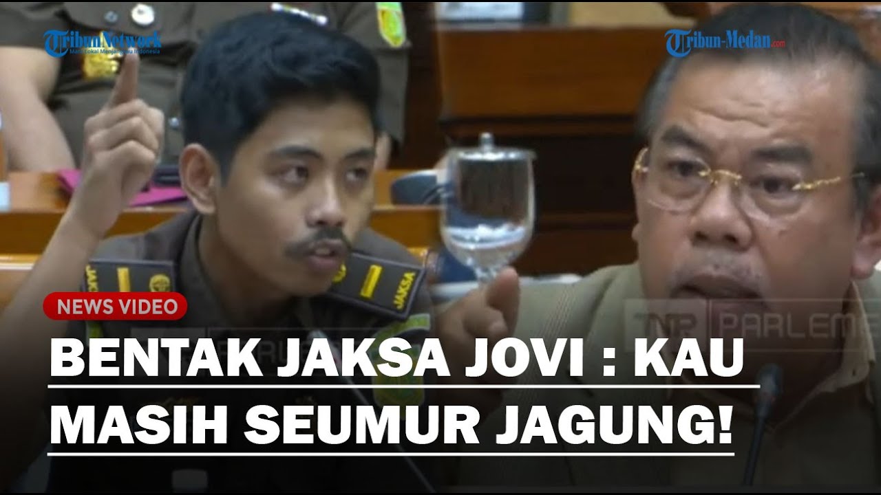 RAPAT MEMANAS! Anggota DPR Tunjuk-Tunjuk Jaksa Jovi : Kau Dengarkan Dulu, Kau Masih Seumur Jagung!