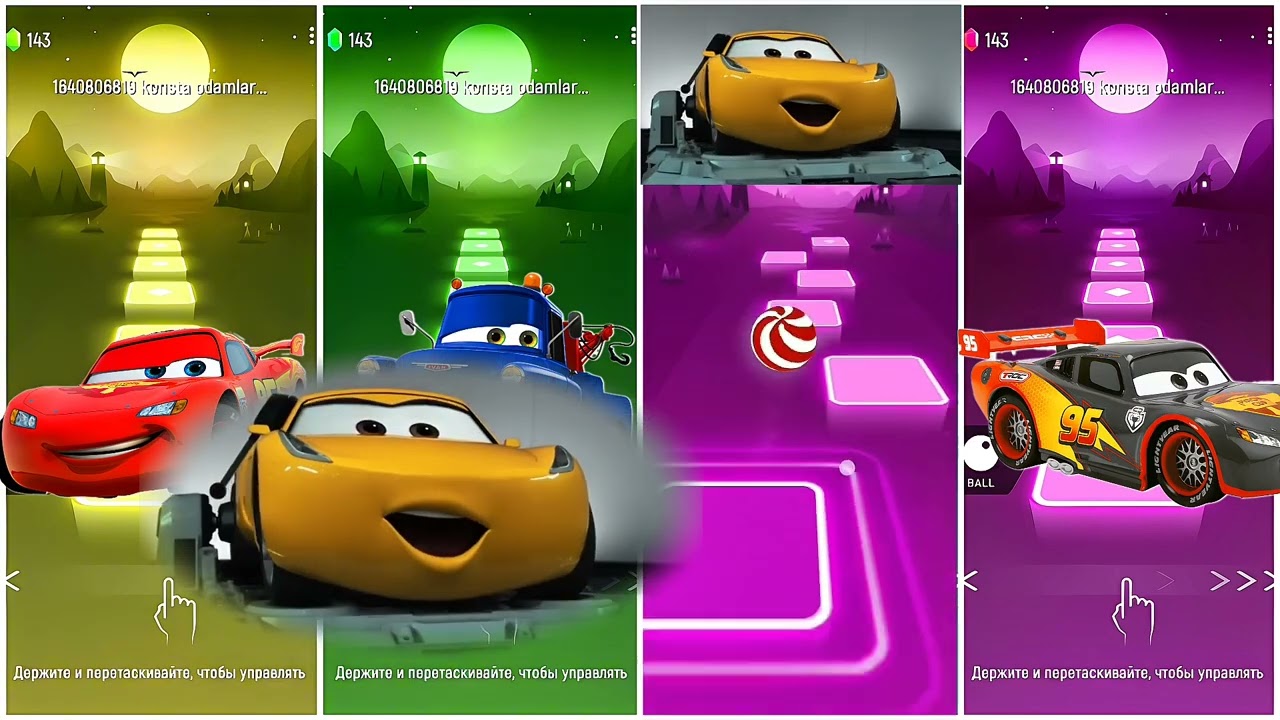 “Lightning McQueen Color Run 🚗🌈 | Viral Cars Music Game (So Satisfying!)”