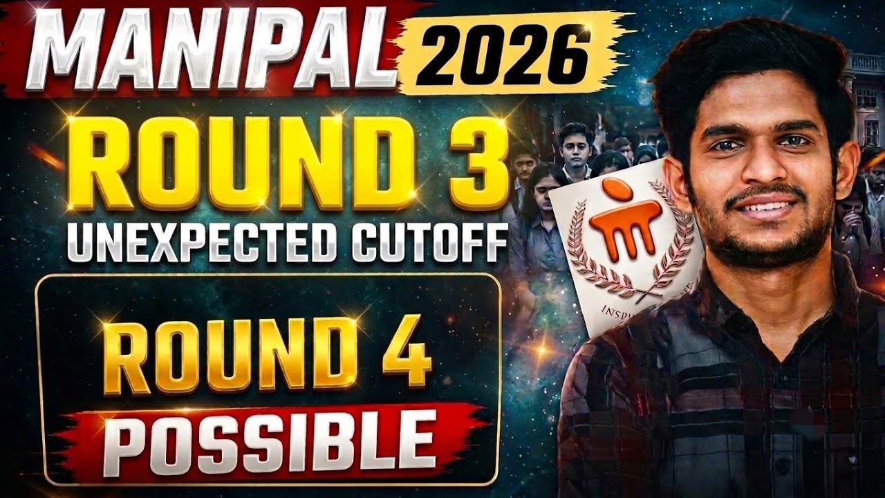 Manipal Round 3 Unexpected Cutoff 2026 😱 | Spot Round Strategy & Analysis