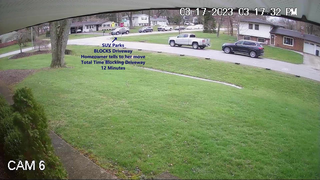 3255 Driveway Blocked 03 17 23 PM