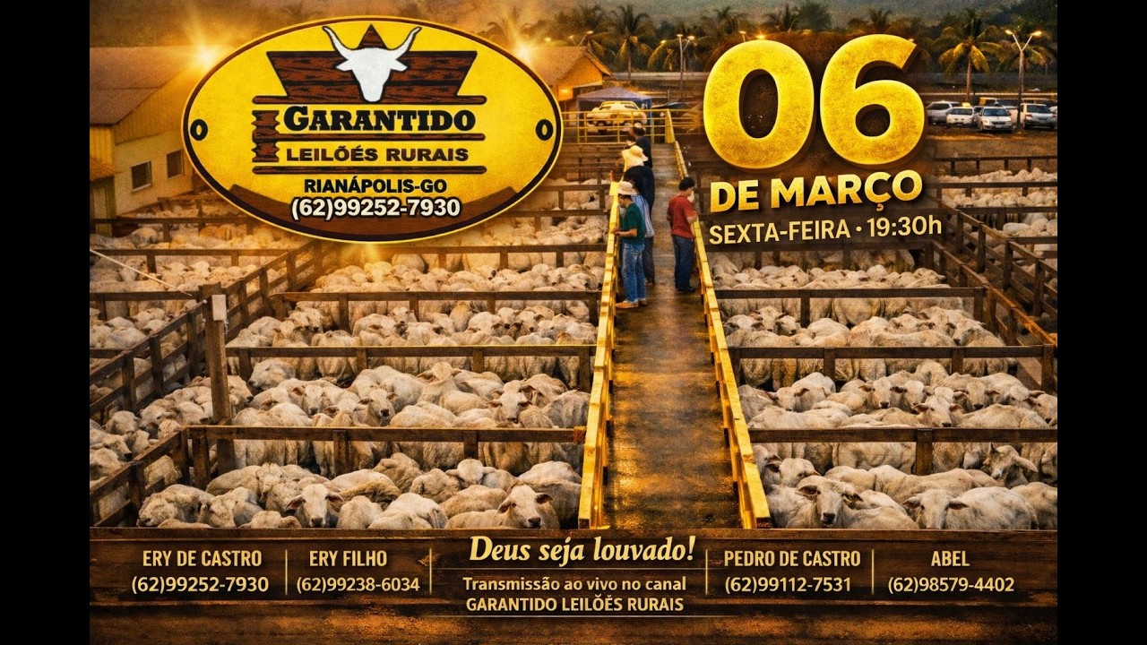 GARANTIDO LEILÕES RURAIS - RIANÁPOLIS-GO