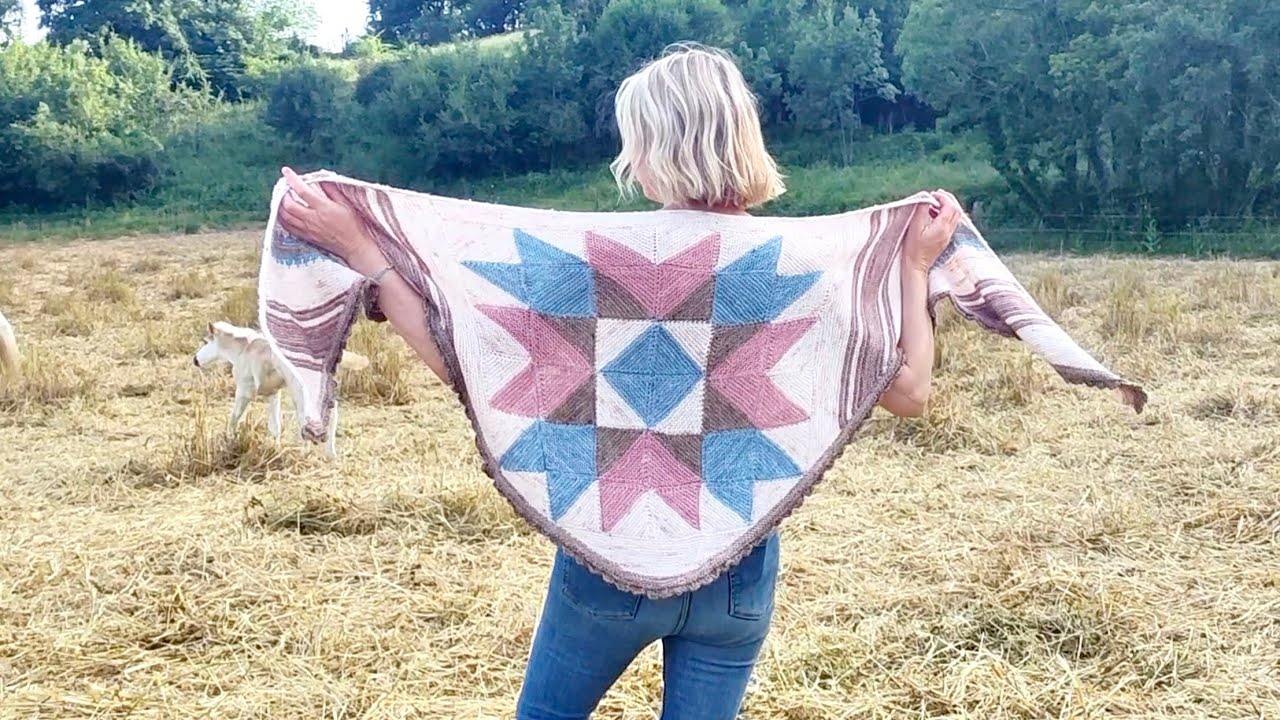 The Clint Shawl Knitting Project, Watercolour Art, Daily Life and Creative Adventures in France