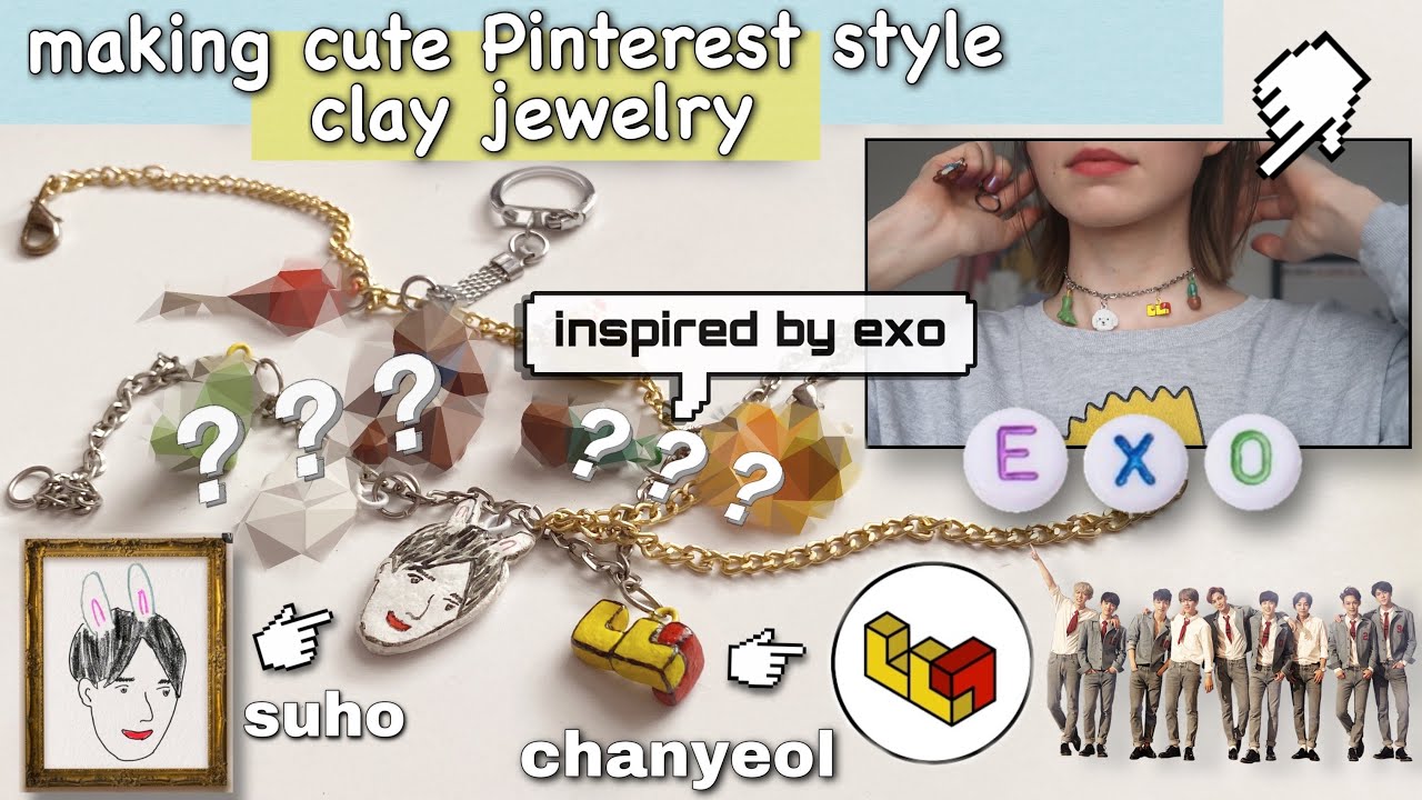 making cute exo themed jewelry because Pinterest