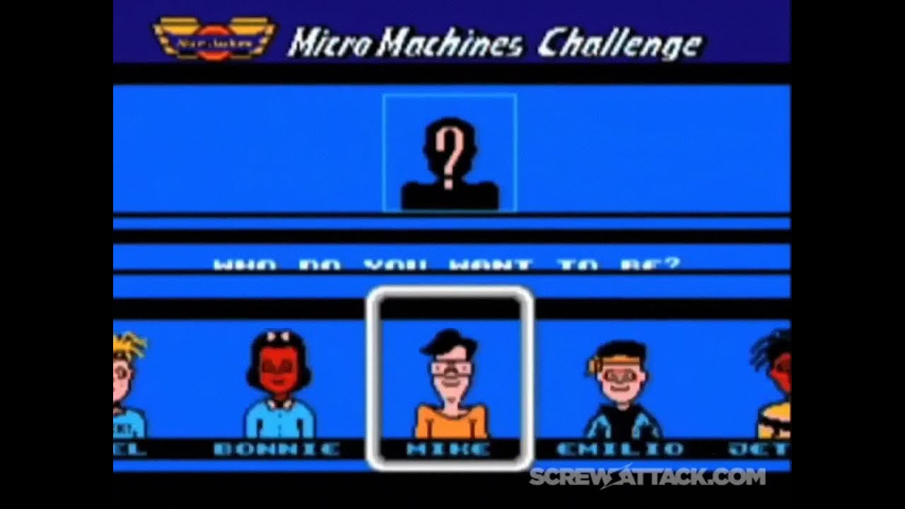 ScrewAttack's Video Game Vault - Micro Machines (NES) [2009-01-14]