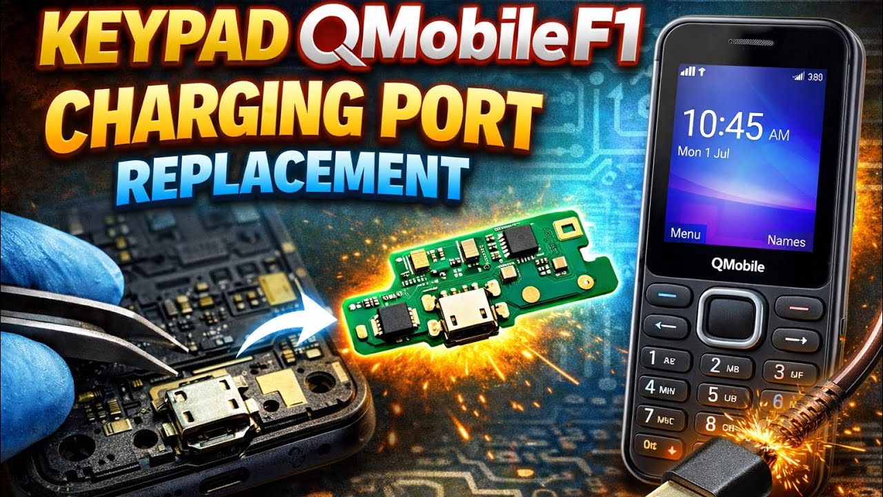 QMobile F1 Not Charging? Replace Charging Port Easily