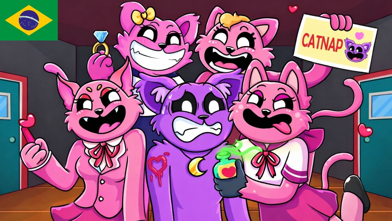 CATNAP SEQUESTRADO por uma FAN GIRL LOUCA?! Cartoon Animação
